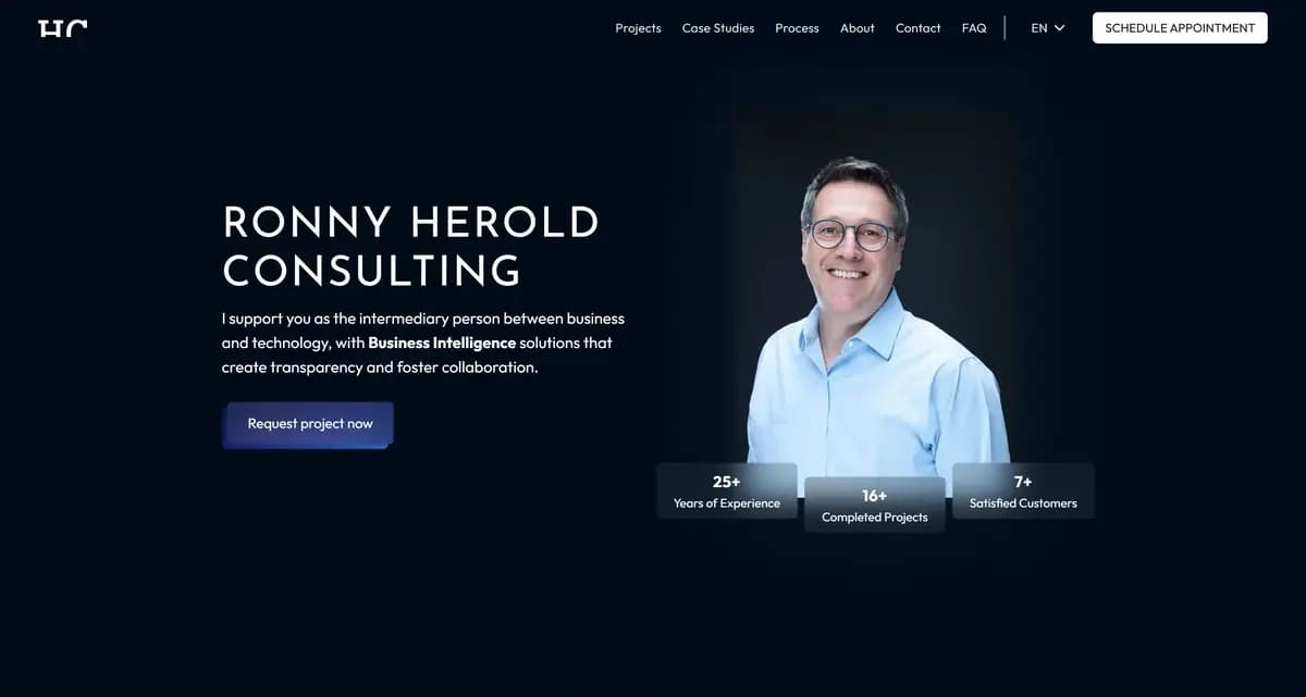 Project screenshot for Ronny Herold Consulting