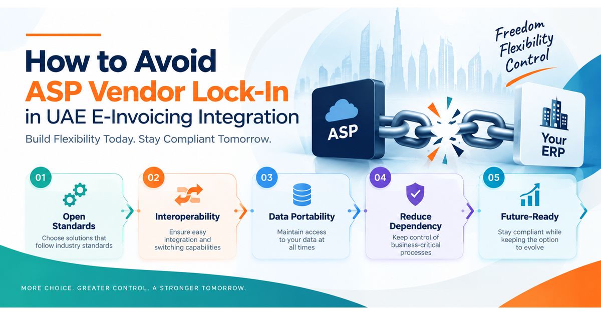 How to Avoid ASP Vendor Lock-In in UAE E-Invoicing Integration